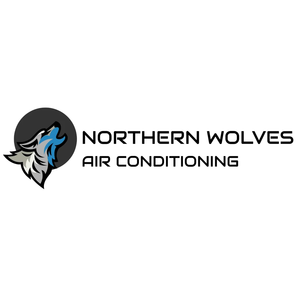 Northern Wolves Inc. logo featuring a stylized wolf in blue and gray, representing reliable commercial HVAC services in Brooklyn.