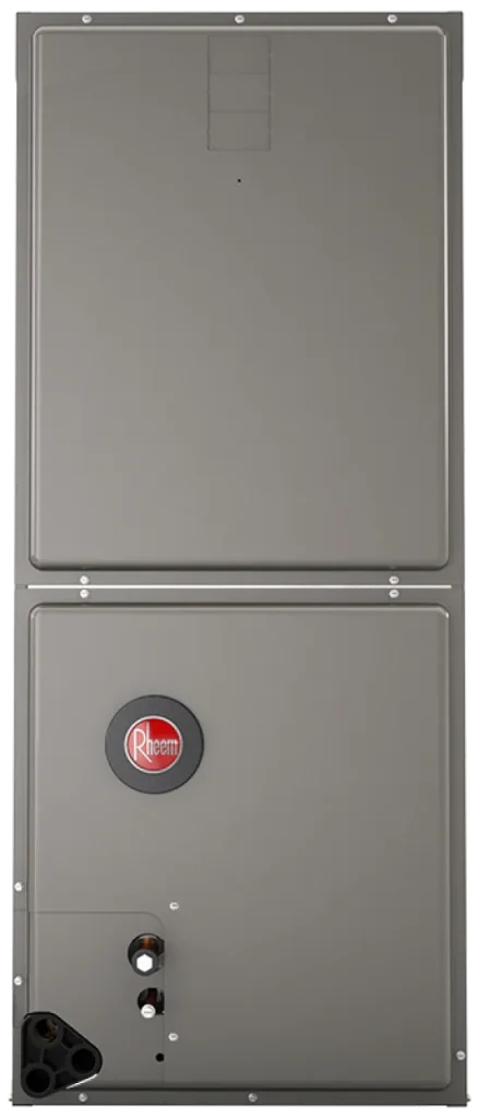 Air handler unit by Rheem, showcasing efficient design for distributing cooled air in commercial HVAC systems.